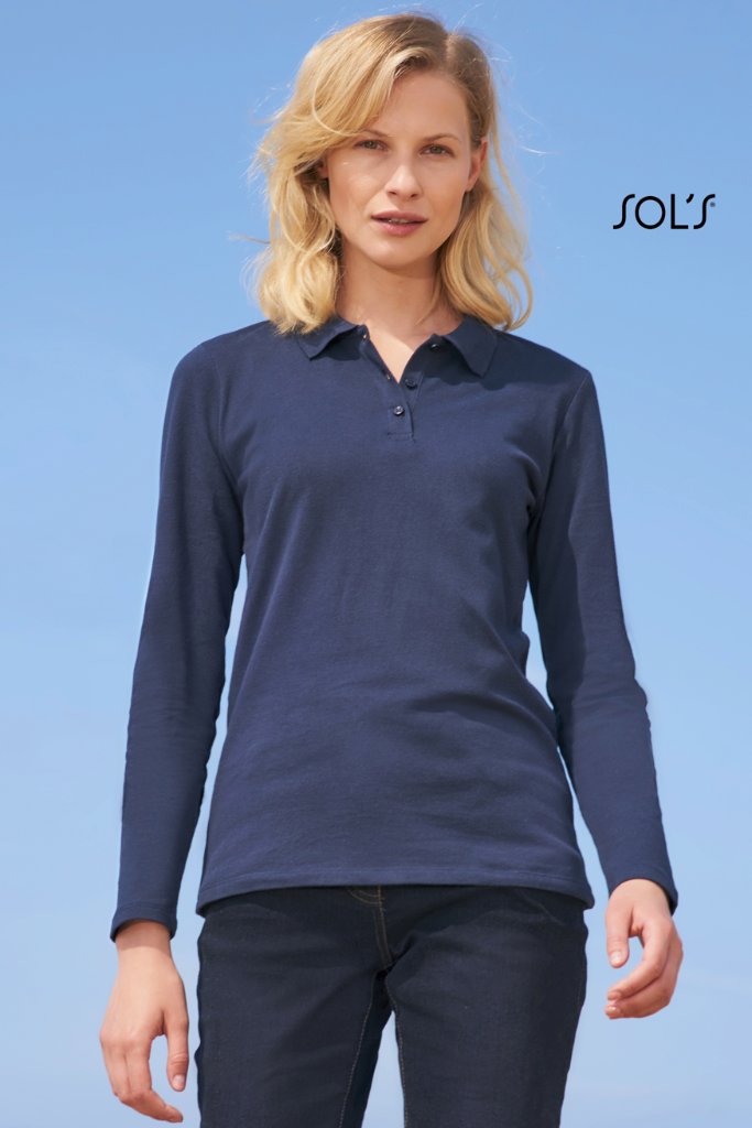 Polo long sleeve-woman