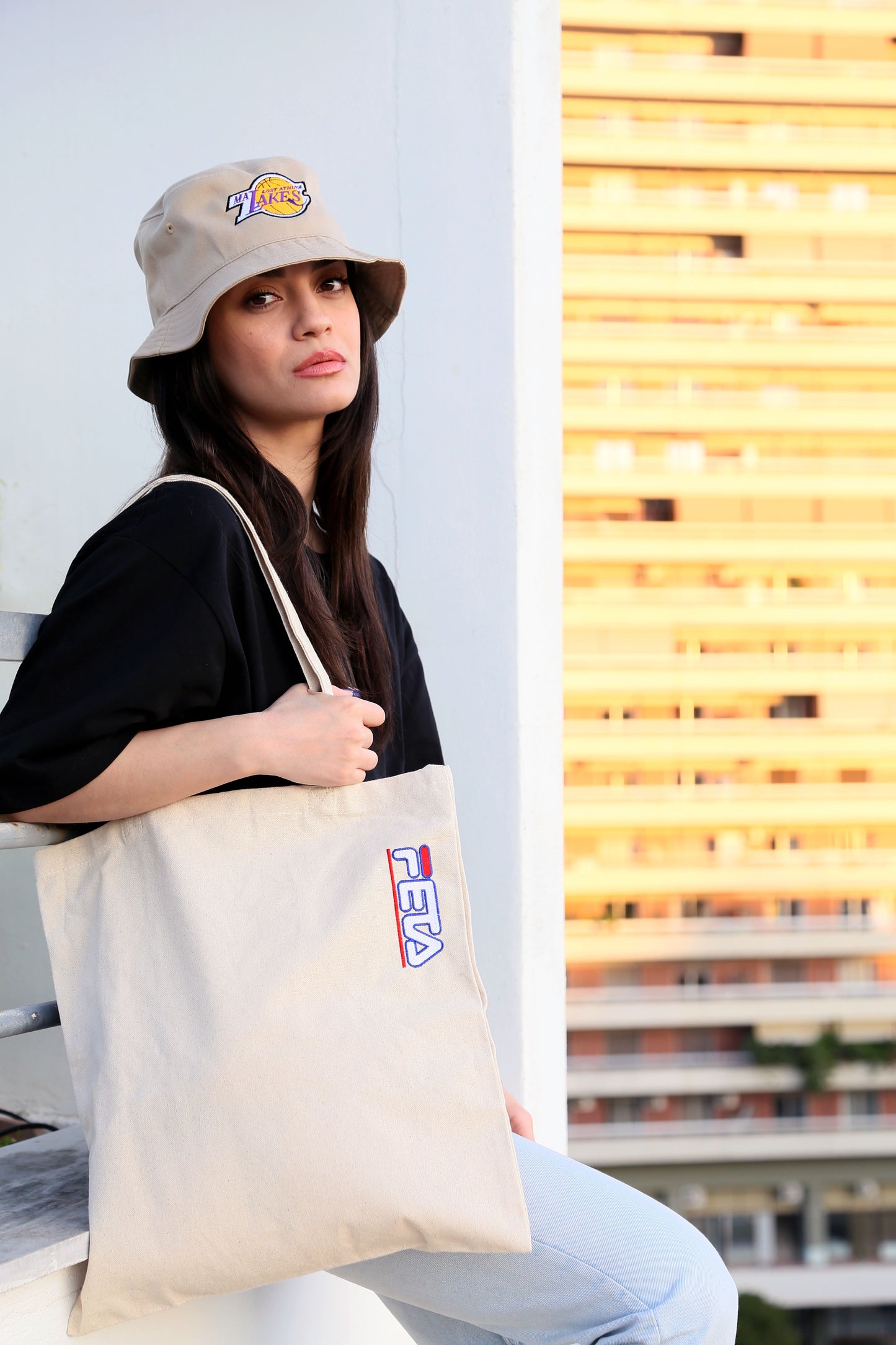 Pllag1at: Feta Tote Bag (Μικρό λογότυπο) 