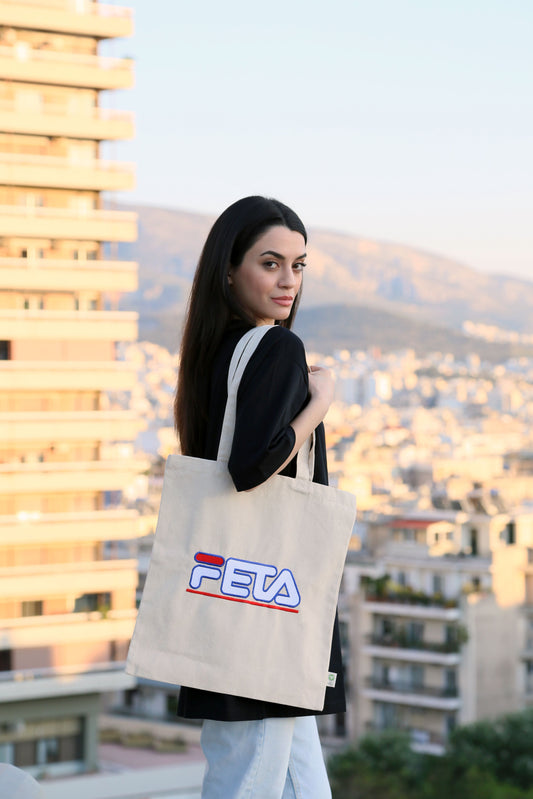 Pllag1at: Feta Tote Bag (Μεγάλο Λογότυπο) 